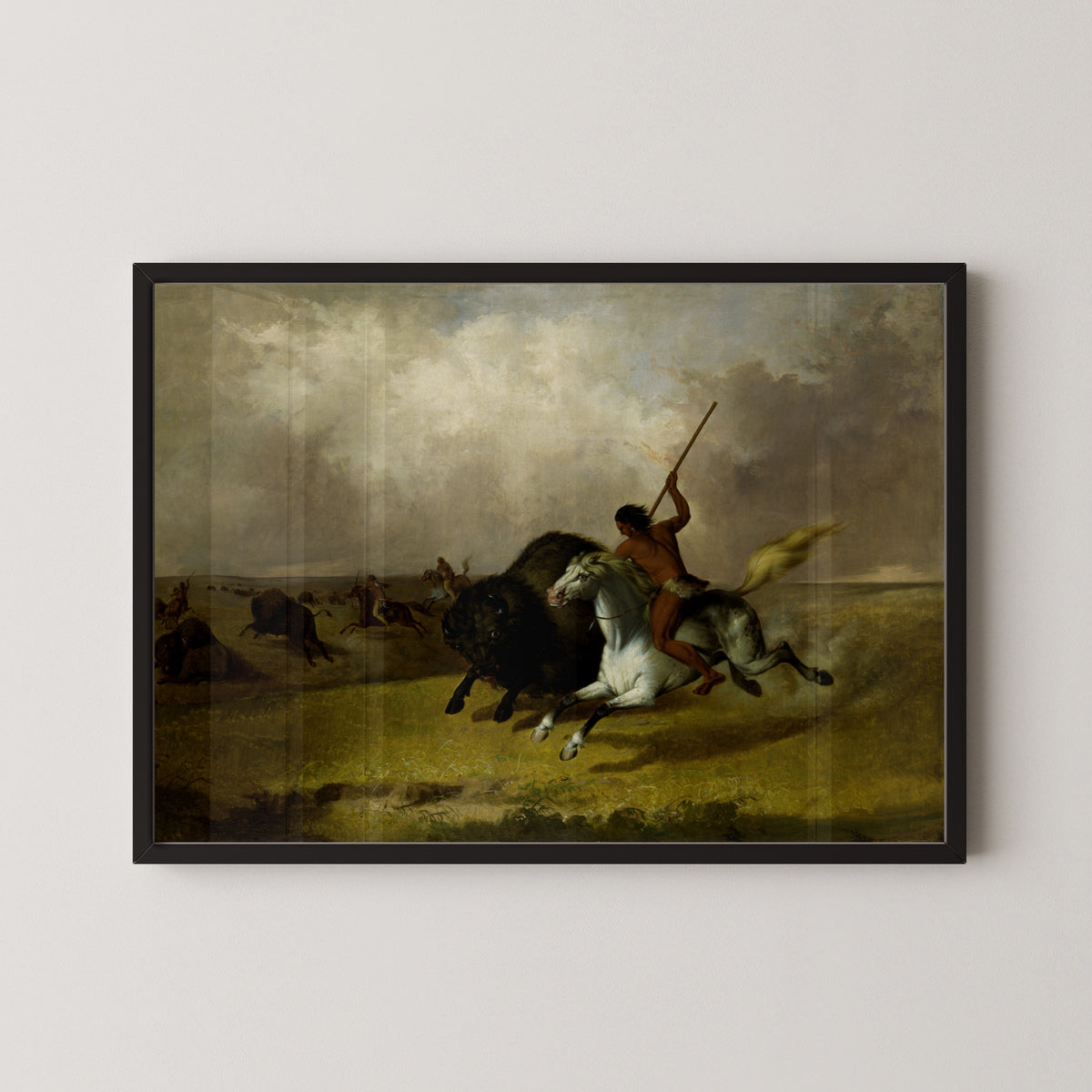 John Mix Stanley — Buffalo Hunt on the Southwestern Prairies | Western Art Print