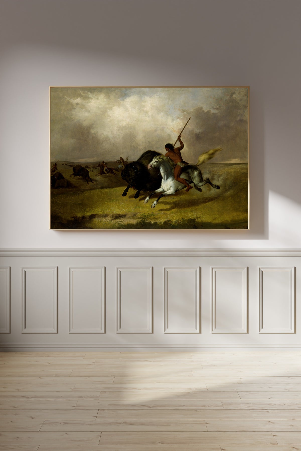 John Mix Stanley — Buffalo Hunt on the Southwestern Prairies | Western Art Print