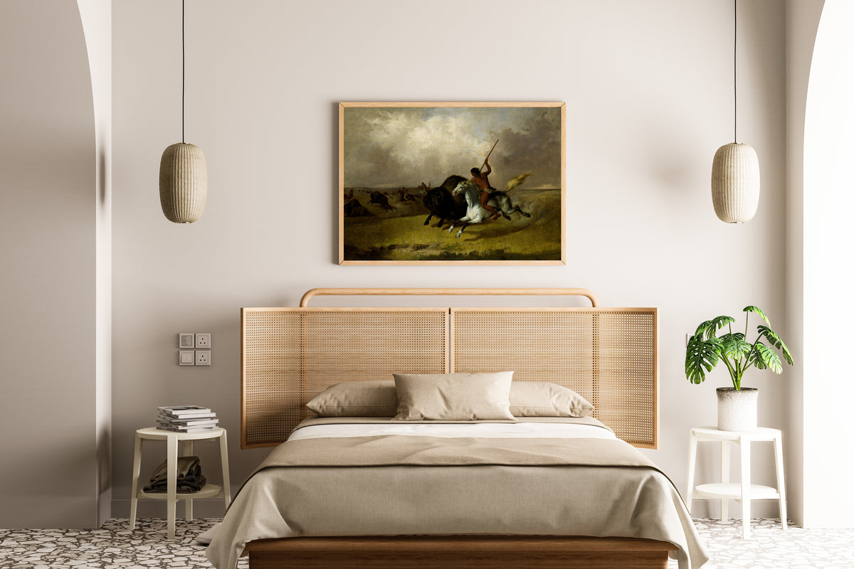 John Mix Stanley — Buffalo Hunt on the Southwestern Prairies | Western Art Print