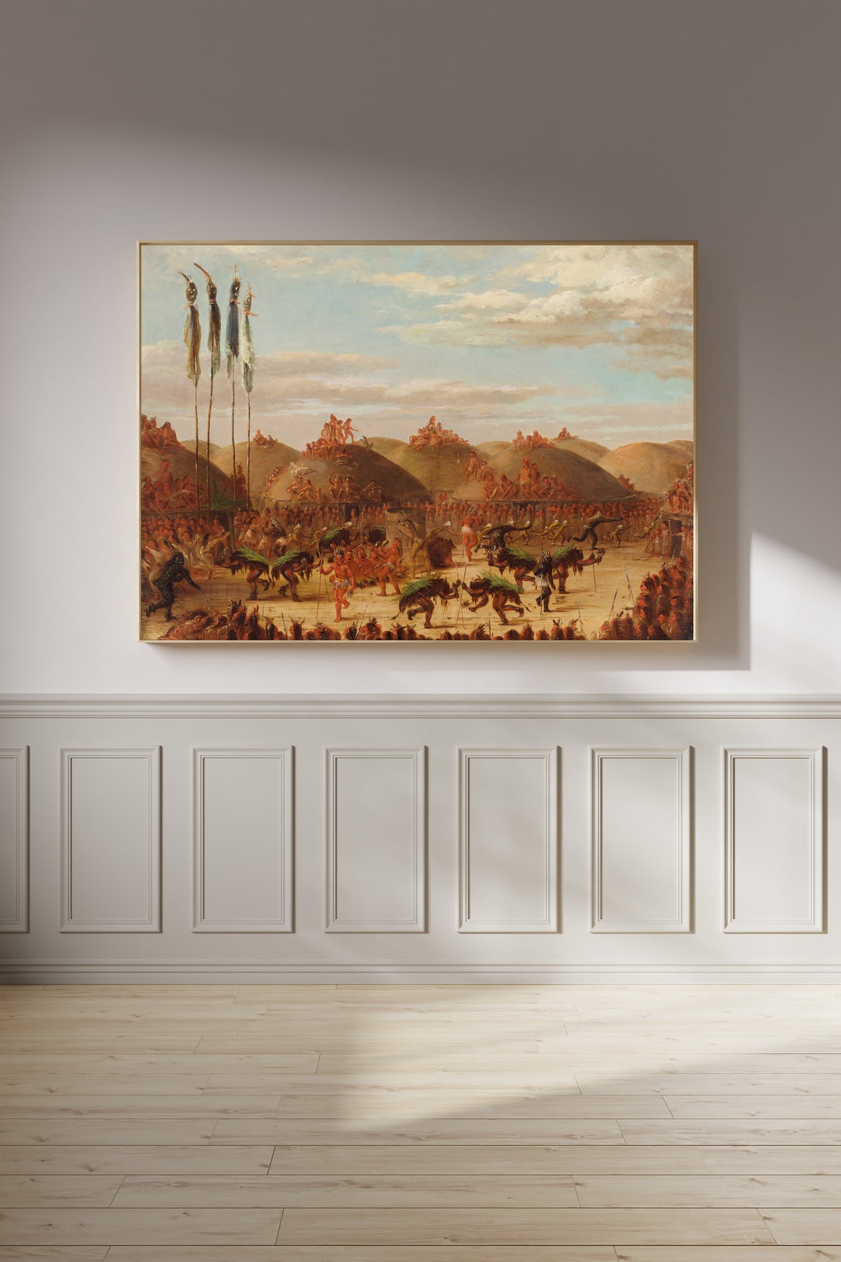 George Catlin — Bull Dance, Mandan O-kee-pa Ceremony | Western Art Print