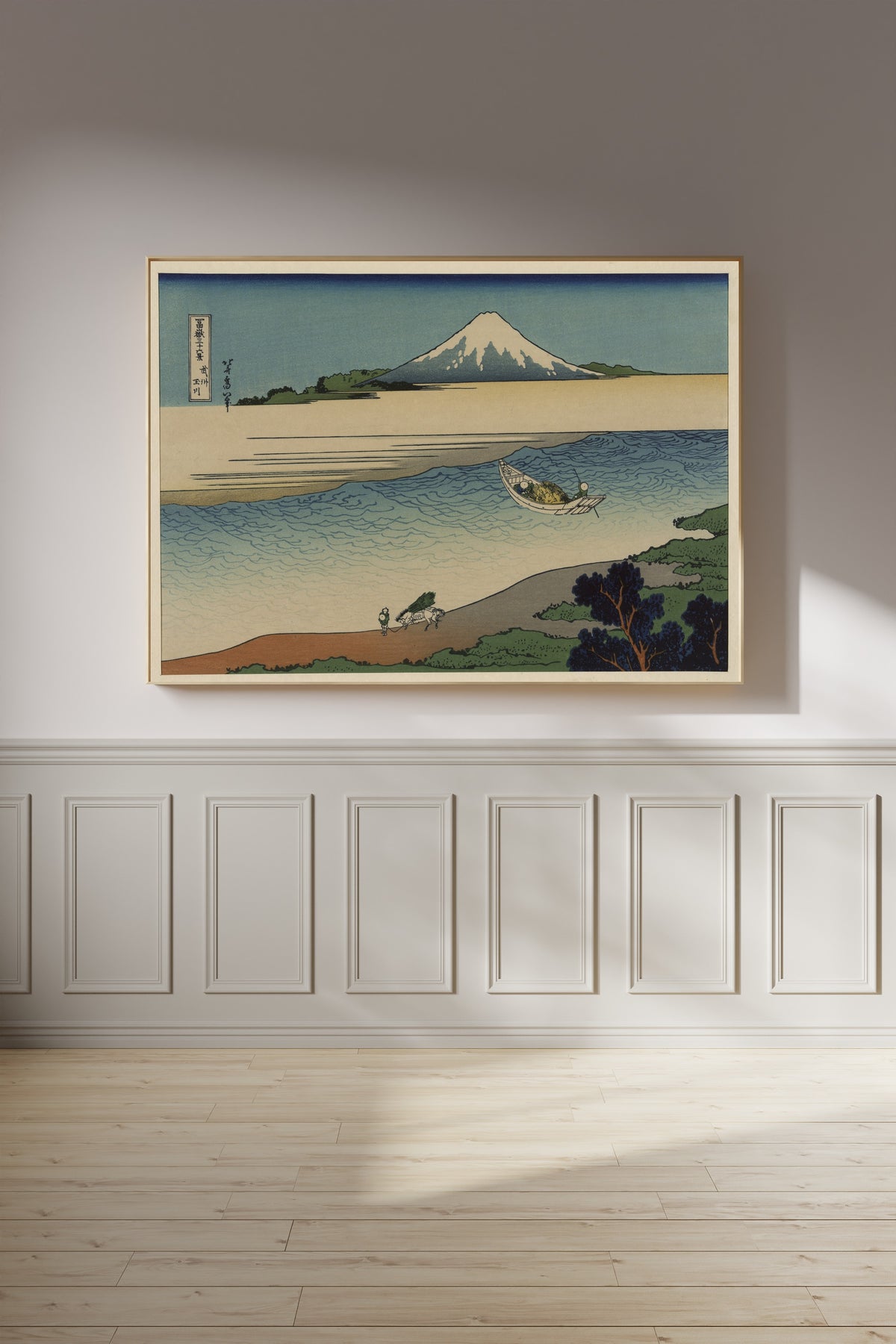 Katsushika Hokusai — Bushū Tamagawa (Tama River in Musashi) | Japanese Woodblock Print (Ukiyo-e)