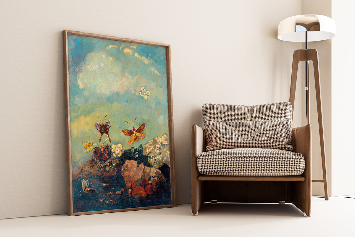 Odilon Redon — Butterflies | Symbolist Art Print
