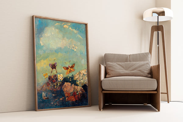 Odilon Redon — Butterflies | Symbolist Art Print