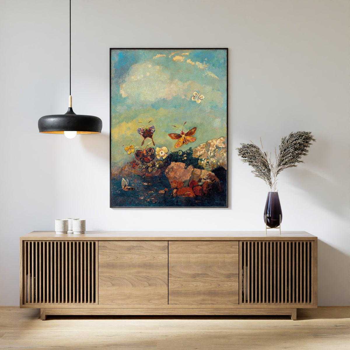 Odilon Redon — Butterflies | Symbolist Art Print