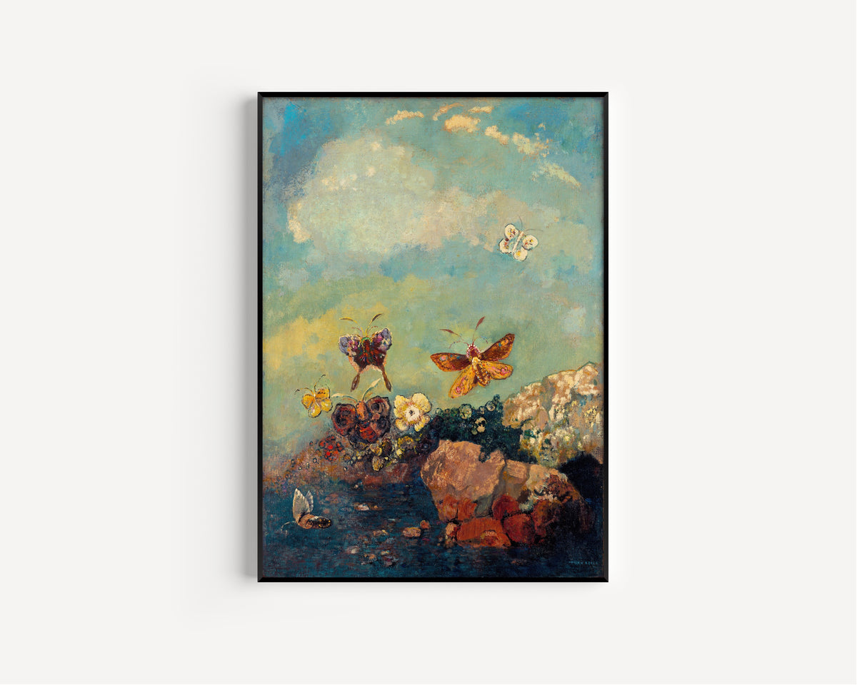 Odilon Redon — Butterflies | Symbolist Art Print