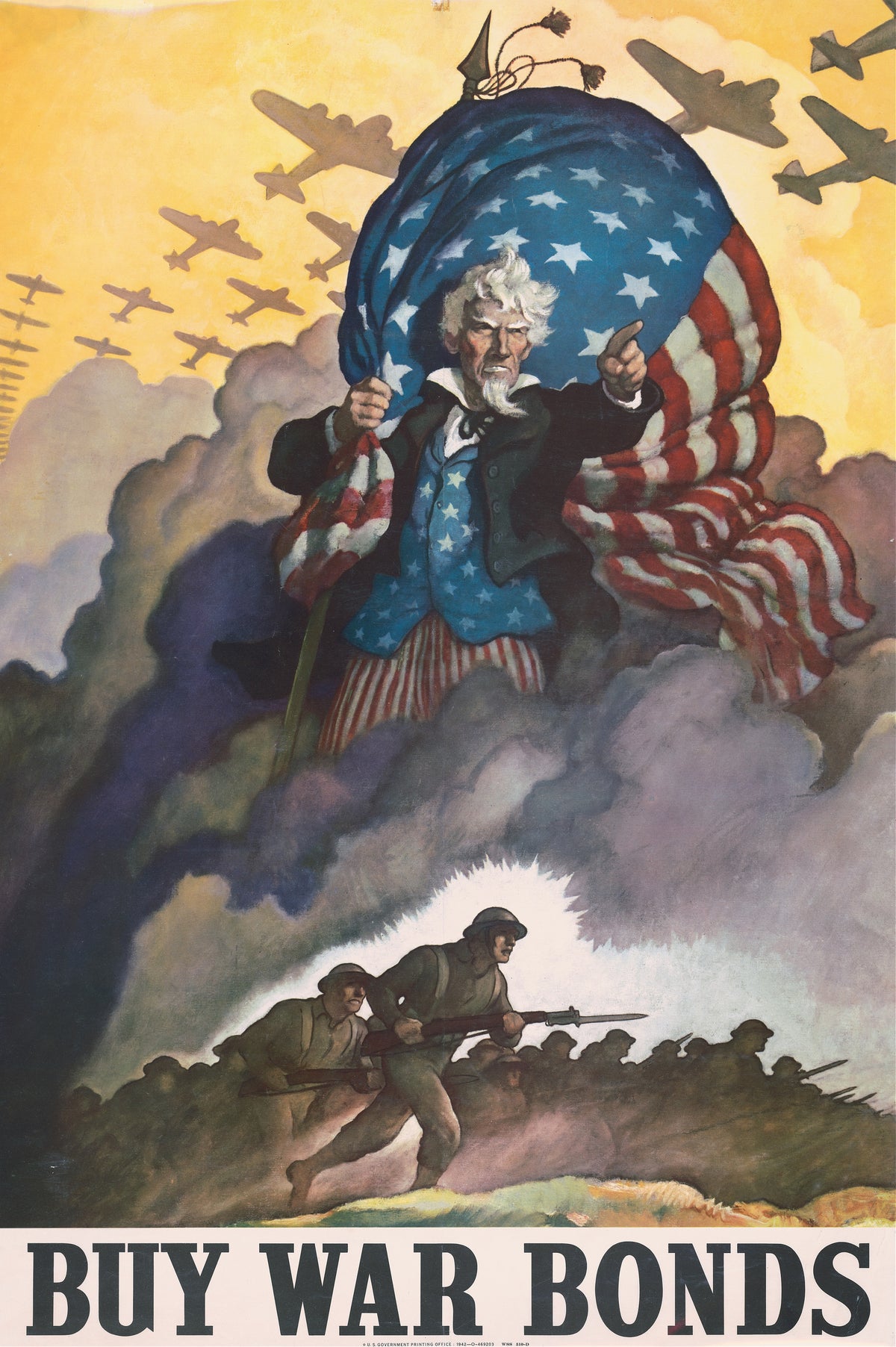 N. C. Wyeth — Buy War Bonds | Vintage Poster Print