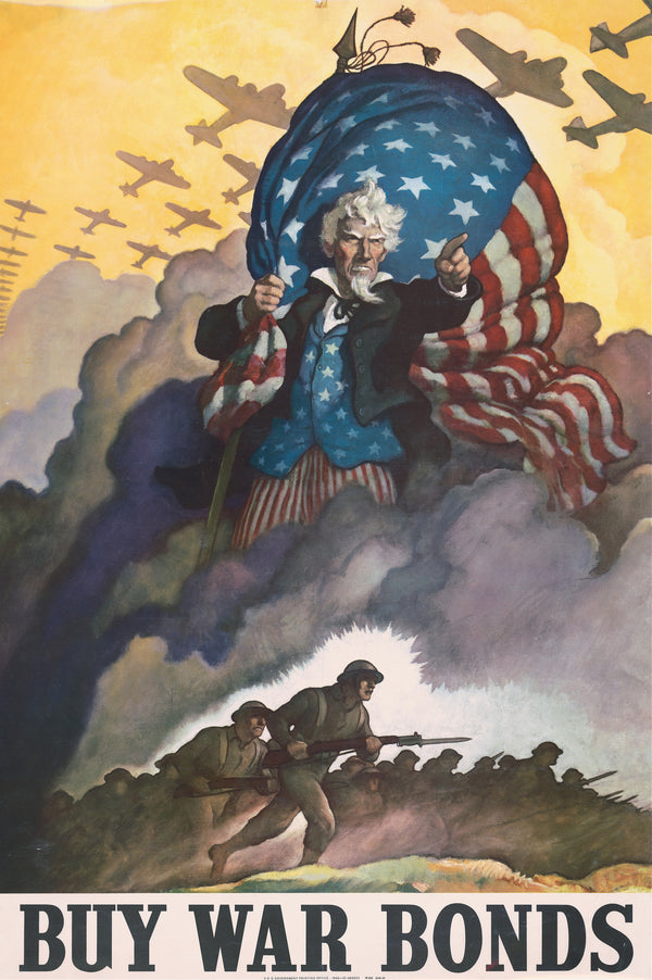 N. C. Wyeth — Buy War Bonds | Vintage Poster Print