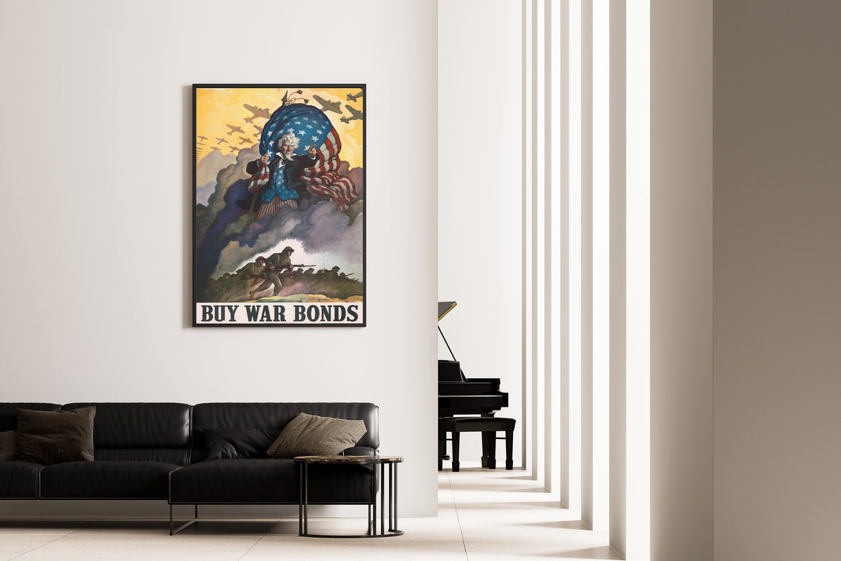 N. C. Wyeth — Buy War Bonds | Vintage Poster Print