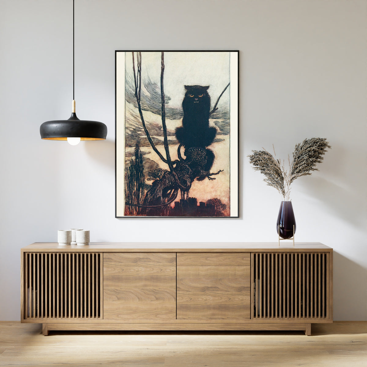 Arthur Rackham — By Day She Made Herself into a Cat | Illustration Print