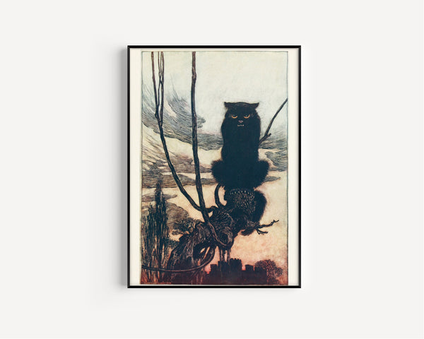 Arthur Rackham — By Day She Made Herself into a Cat | Illustration Print