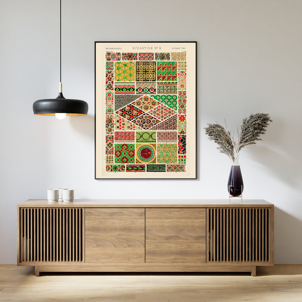 Owen Jones — Byzantine No. 3, from The Grammar of Ornament | Ornament Plate Print