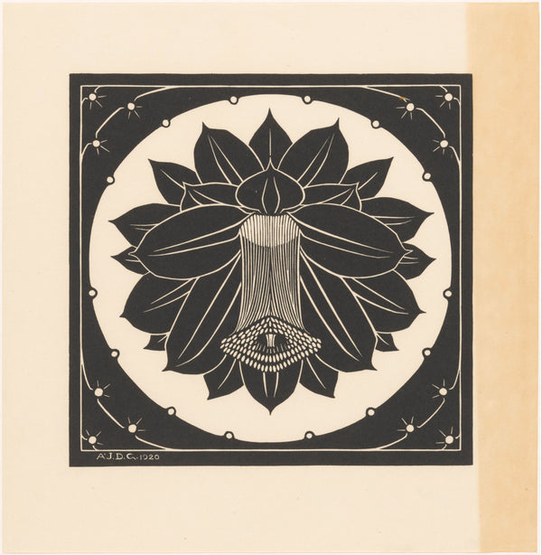 Julie de Graag — Cactus Flower | Woodcut Print