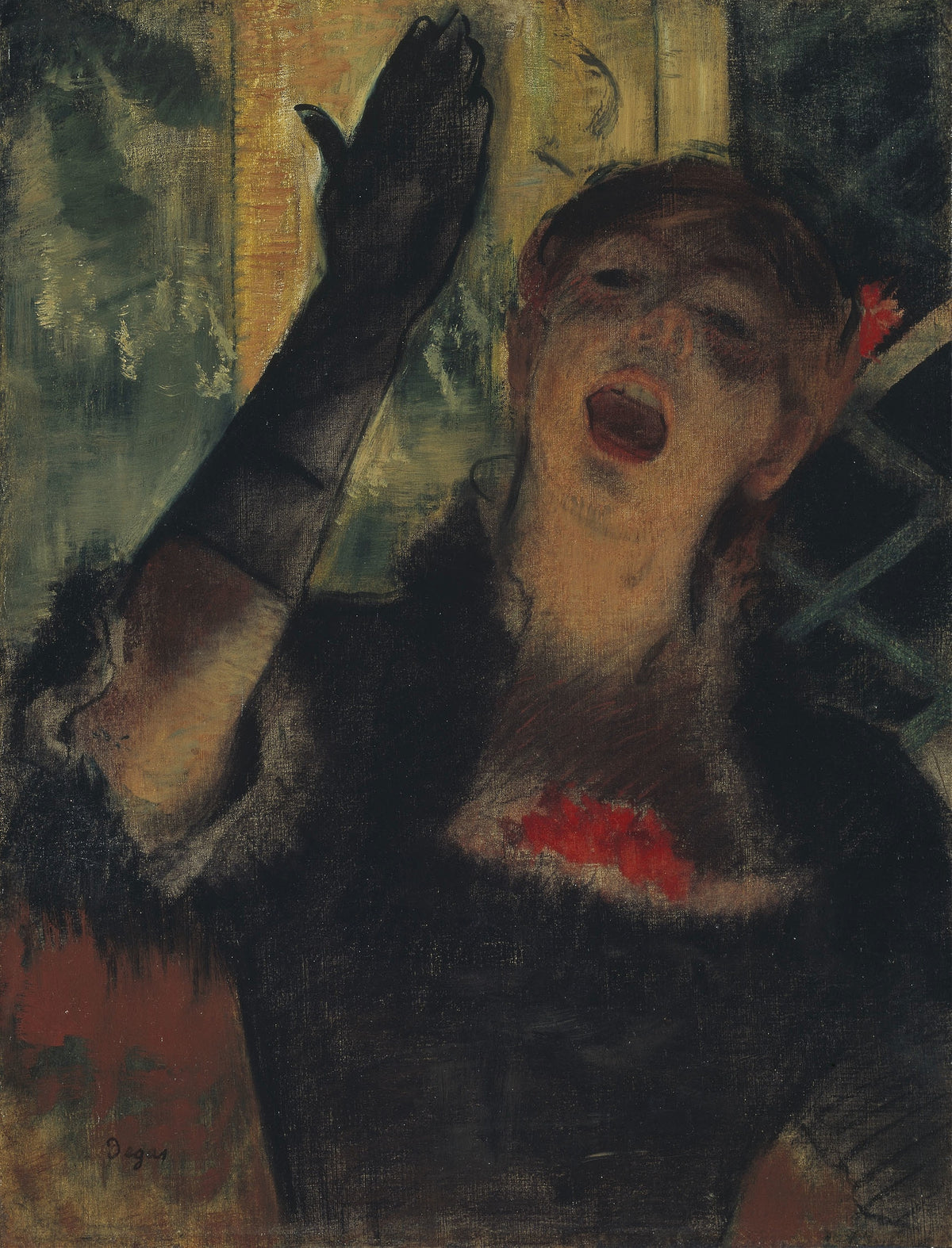 Edgar Degas — Café Singer | Fine Art Print