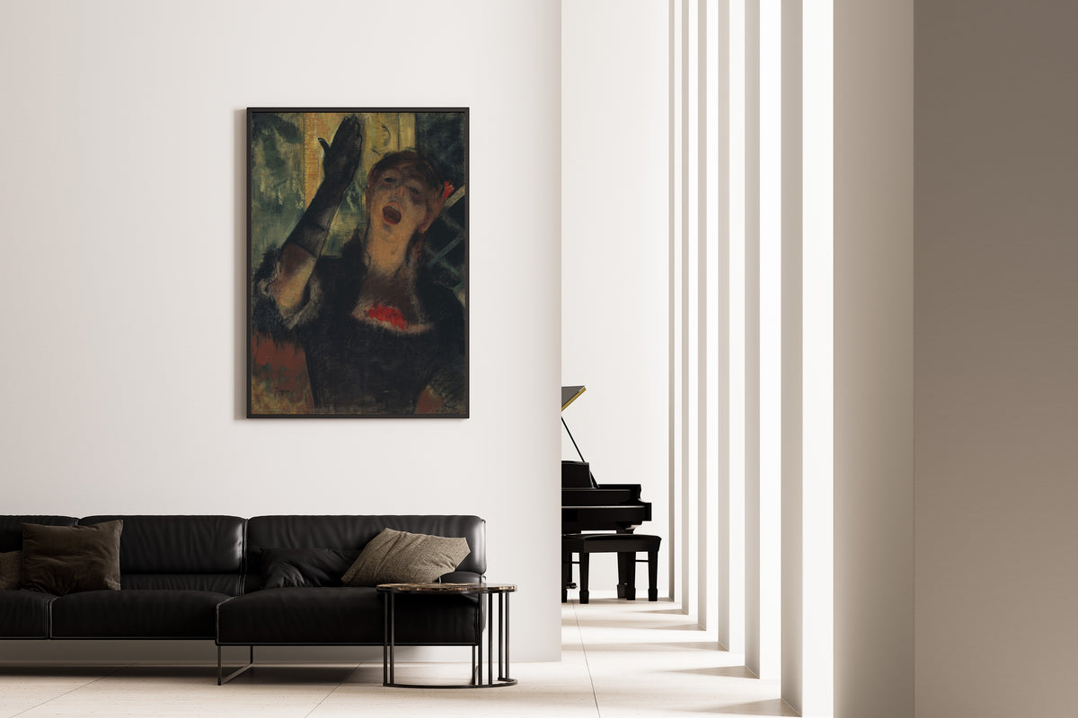 Edgar Degas — Café Singer | Fine Art Print