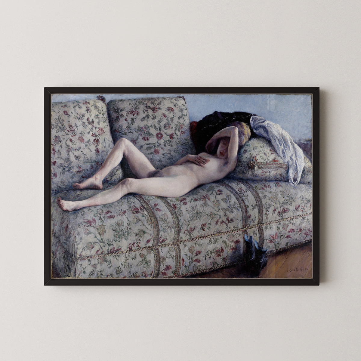 Gustave Caillebotte — Nude on a Couch | Fine Art Print