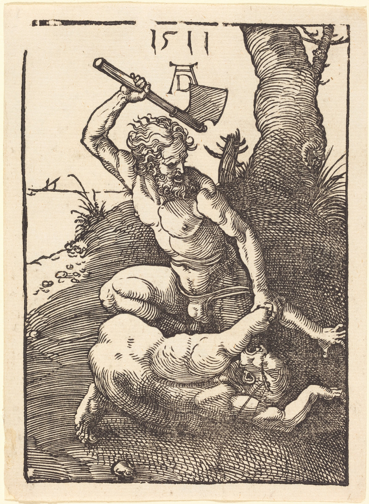 Albrecht Dürer — Cain Killing Abel | Woodcut Print