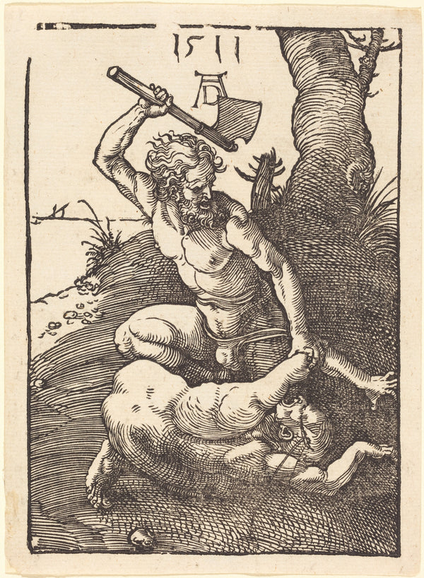Albrecht Dürer — Cain Killing Abel | Woodcut Print