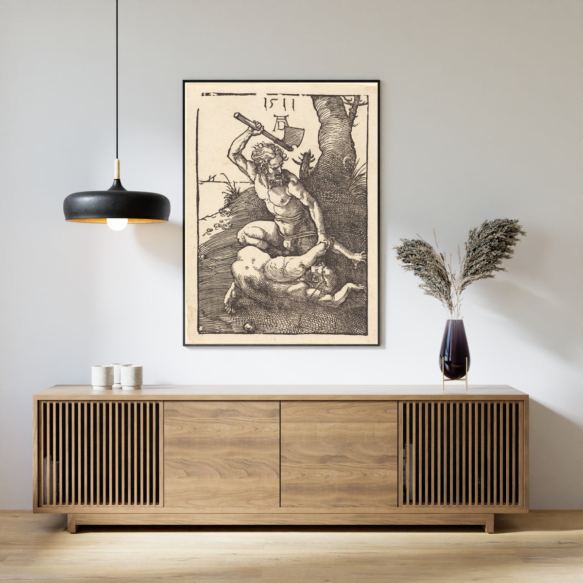 Albrecht Dürer — Cain Killing Abel | Woodcut Print