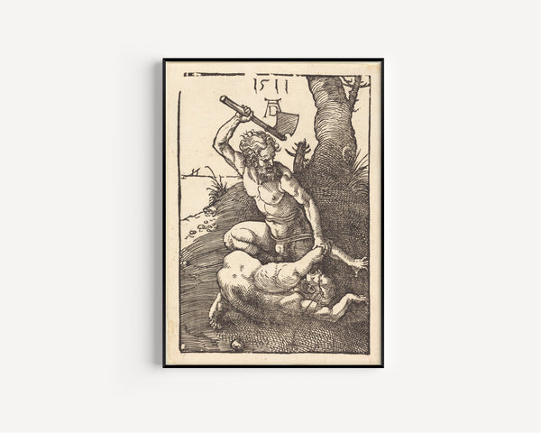 Albrecht Dürer — Cain Killing Abel | Woodcut Print