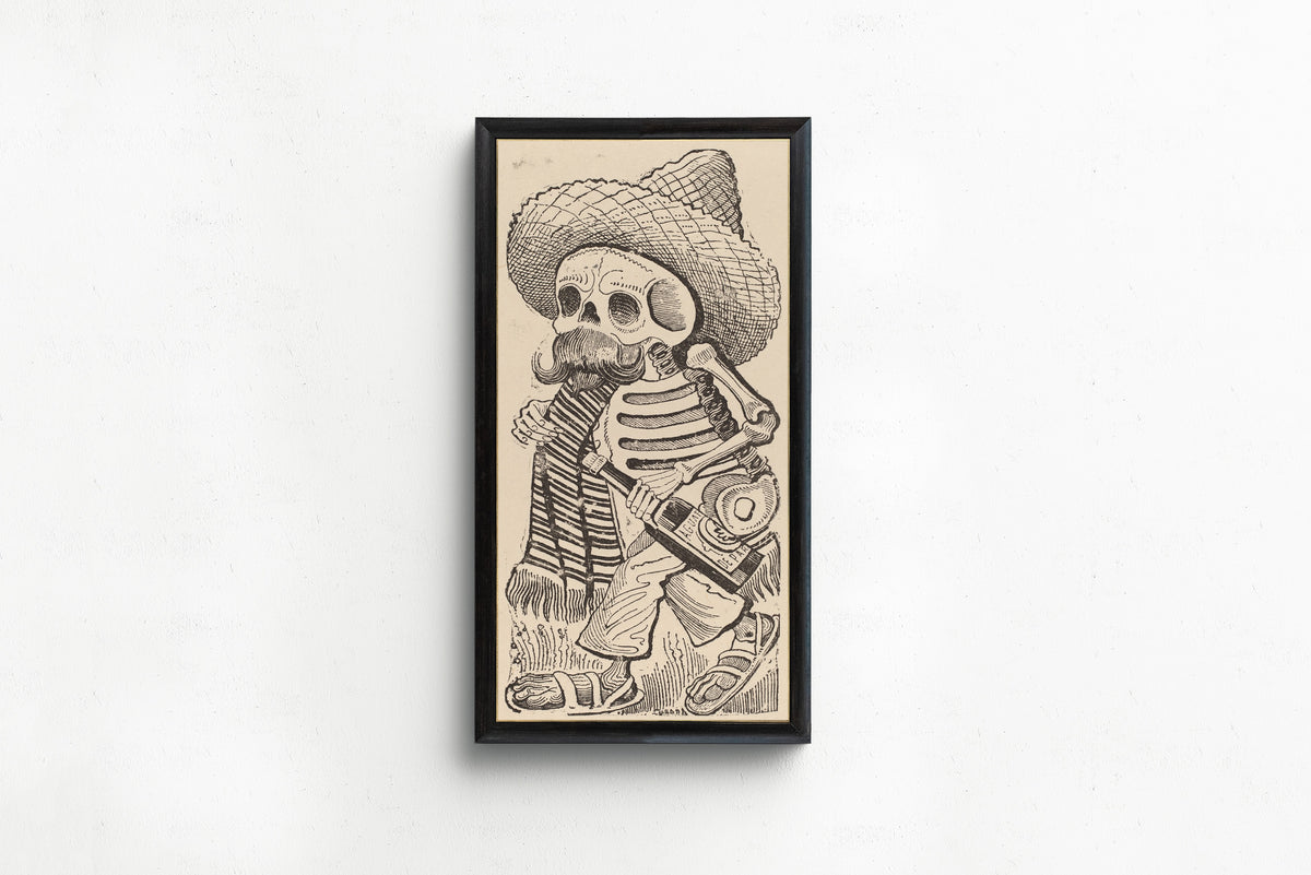 José Guadalupe Posada — Calavera Maderista | Relief Print