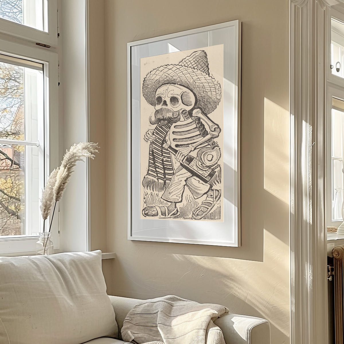 José Guadalupe Posada — Calavera Maderista | Relief Print