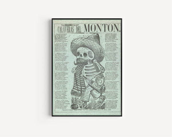 José Guadalupe Posada — Calaveras del montón, número 2 | Relief Print