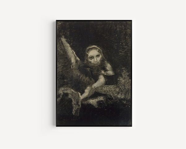 Odilon Redon — Caliban | Symbolist Art Print