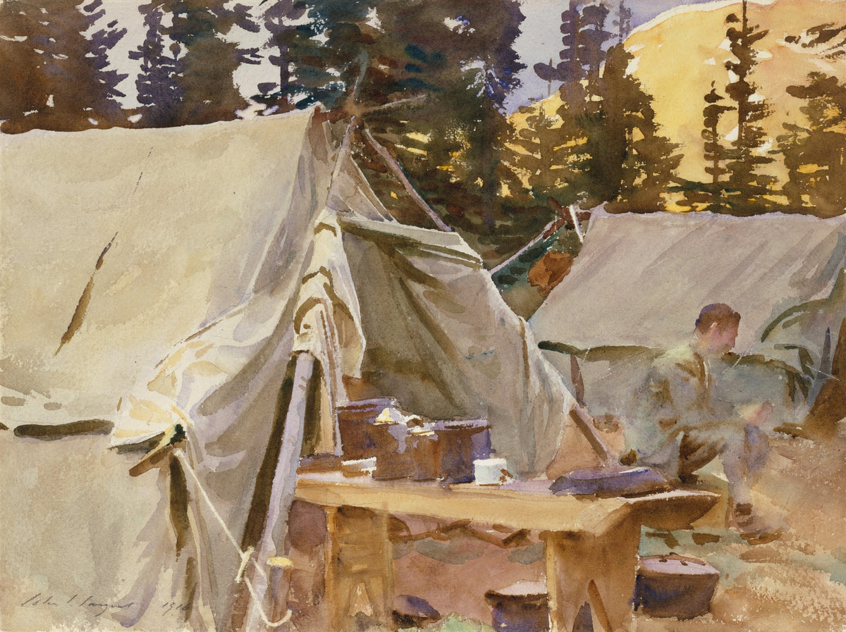 John Singer Sargent — Camp at Lake O'Hara | Fine Art Print