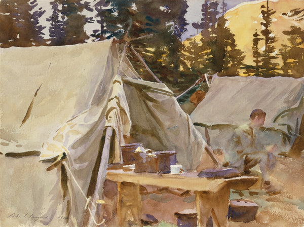 John Singer Sargent — Camp at Lake O'Hara | Fine Art Print