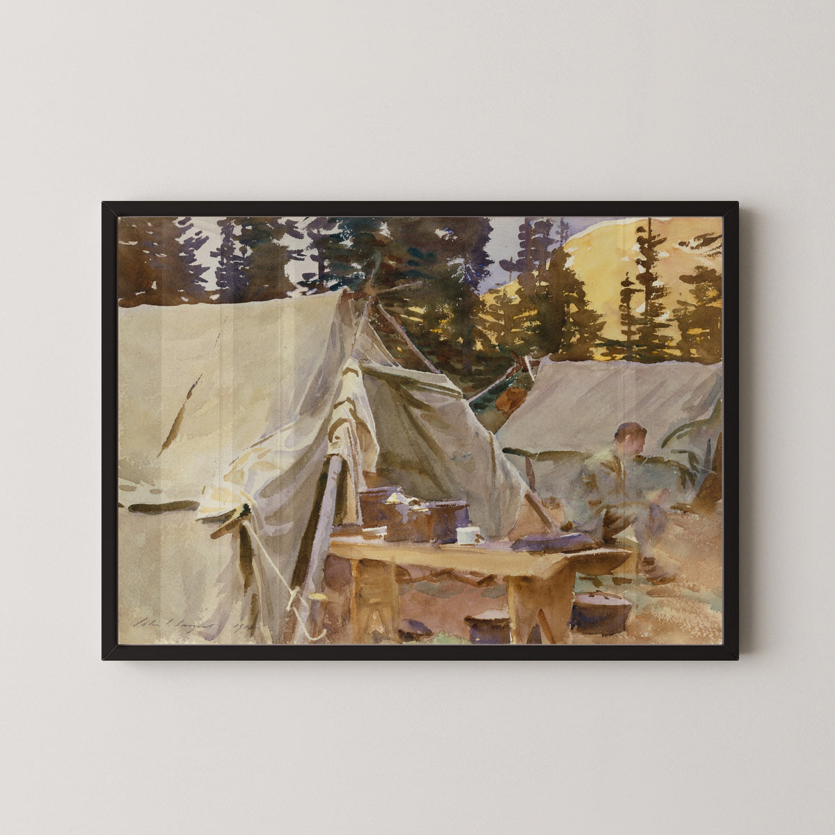 John Singer Sargent — Camp at Lake O'Hara | Fine Art Print