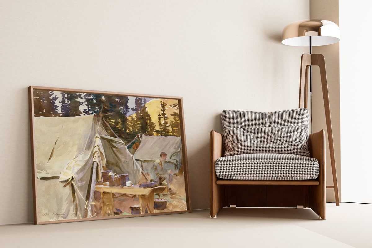 John Singer Sargent — Camp at Lake O'Hara | Fine Art Print