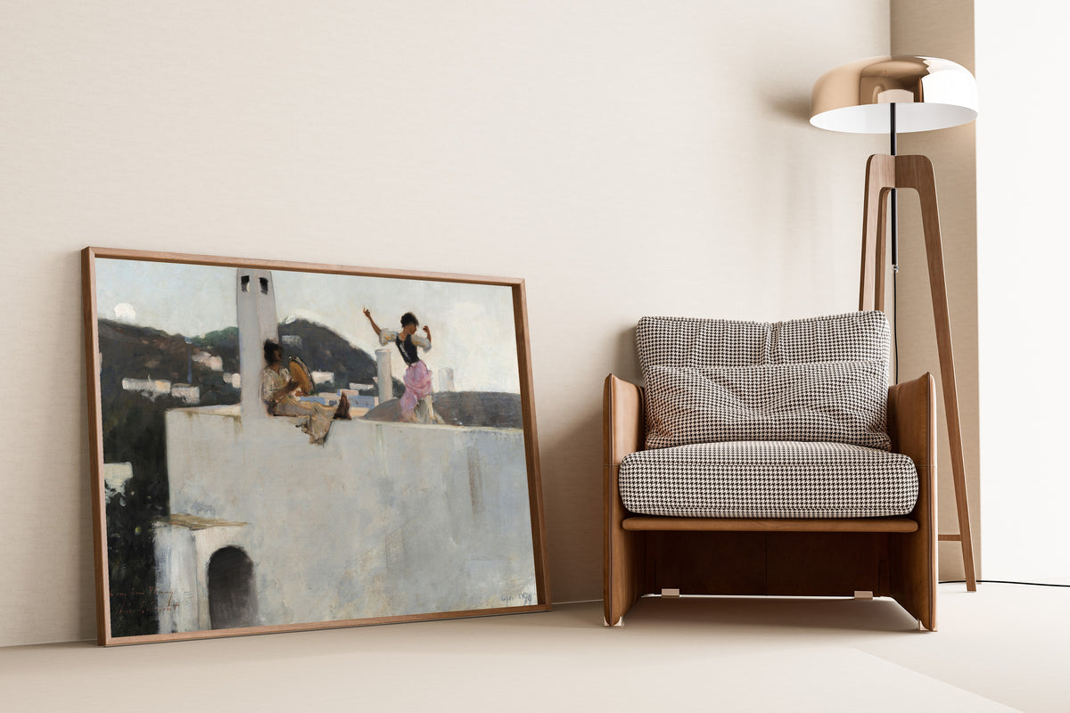 John Singer Sargent — Capri Girl on a Rooftop | Fine Art Print