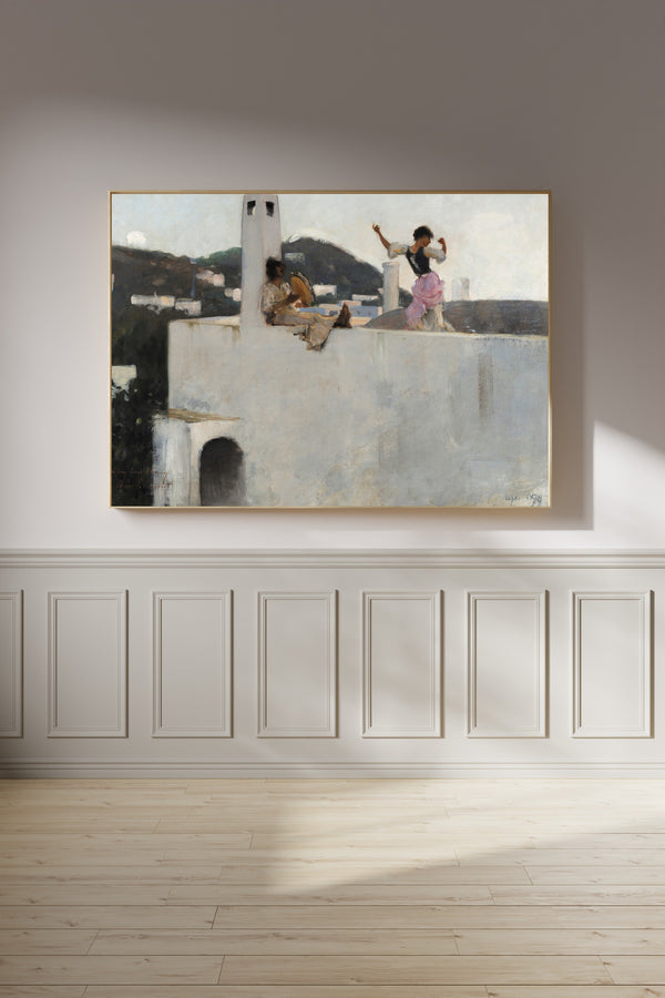 John Singer Sargent — Capri Girl on a Rooftop | Fine Art Print