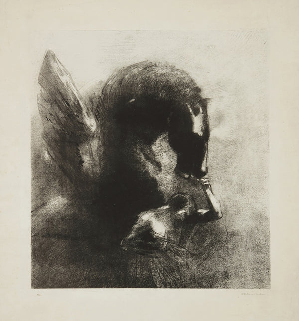 Odilon Redon — Captive Pegasus | Symbolist Art Print