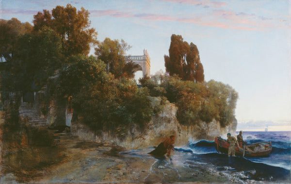 Arnold Böcklin — Castle by the Sea (Murder in the Castle Garden) | Landscape Fine Art Print
