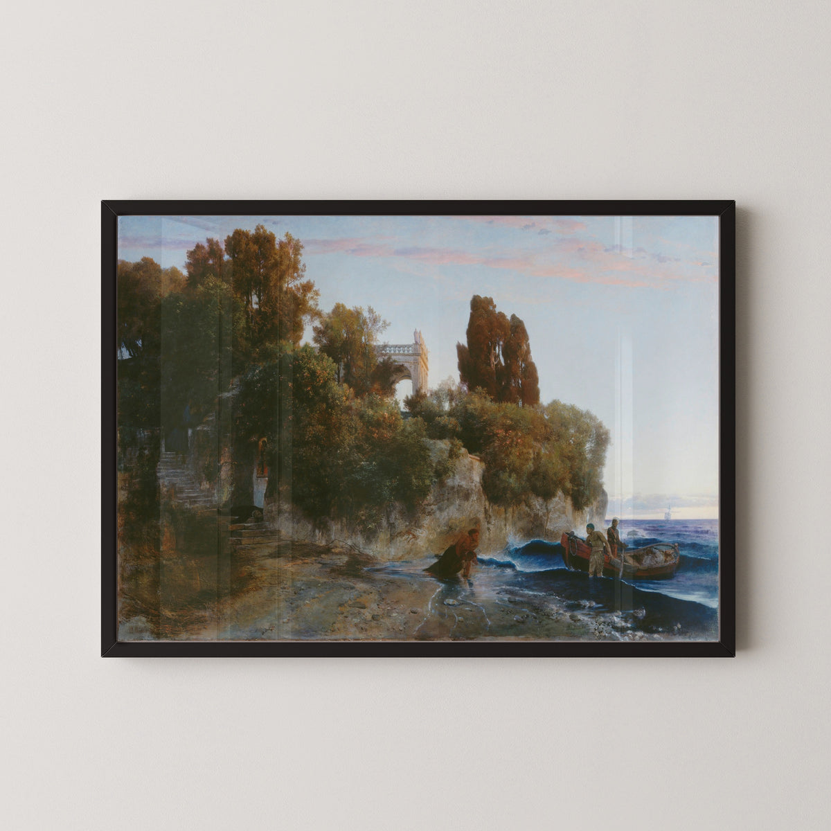 Arnold Böcklin — Castle by the Sea (Murder in the Castle Garden) | Landscape Fine Art Print