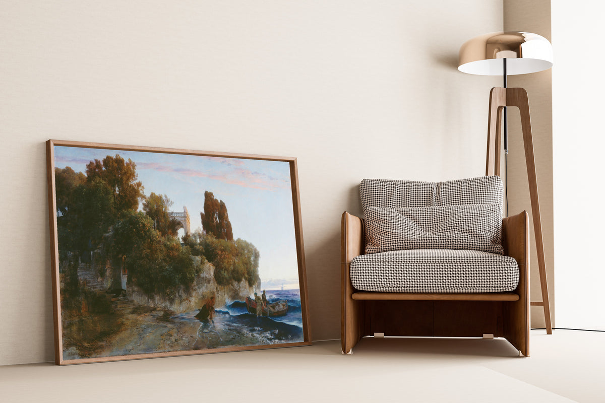 Arnold Böcklin — Castle by the Sea (Murder in the Castle Garden) | Landscape Fine Art Print