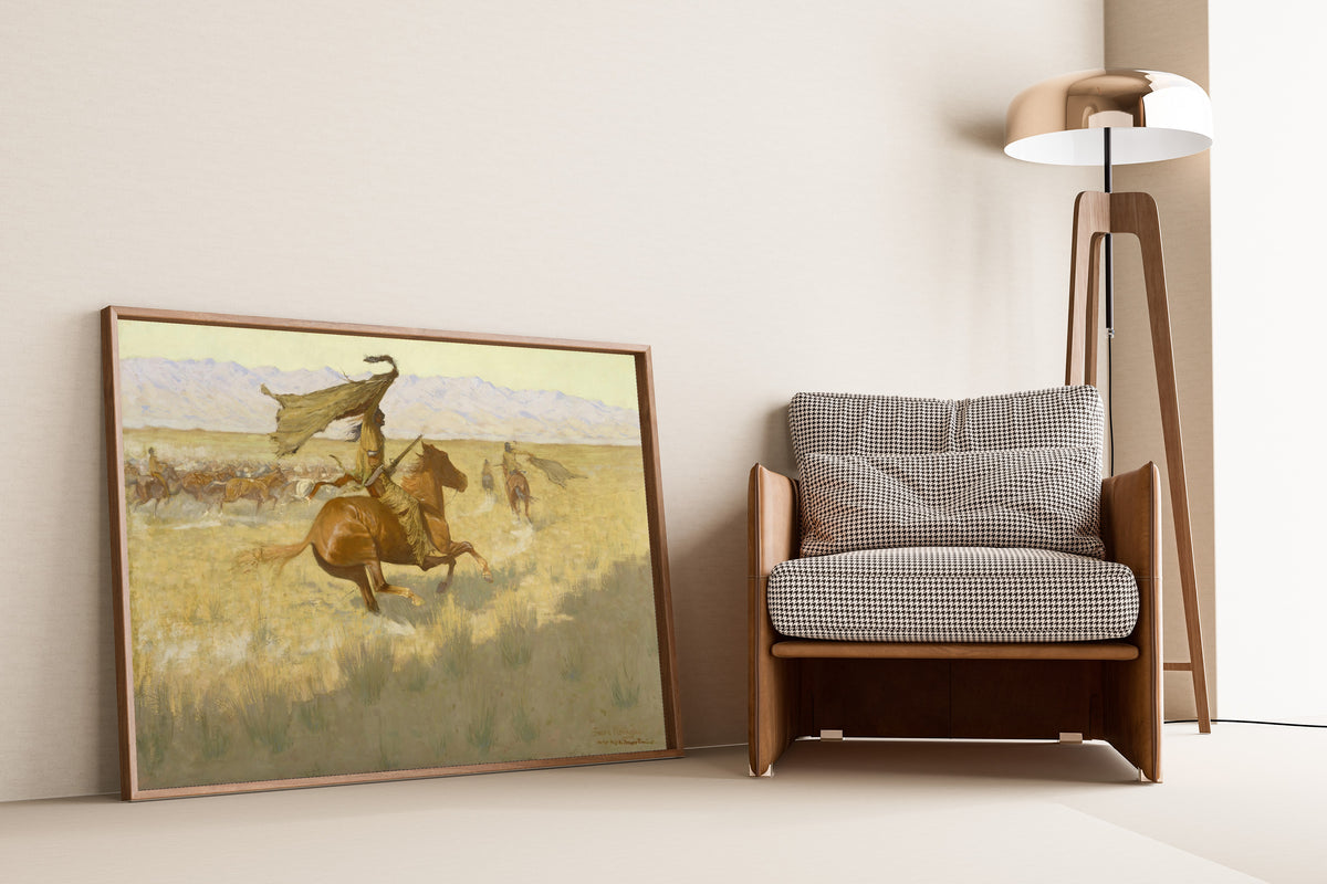 Frederic Remington — Change of Ownership (The Stampede; Horse Thieves) | Western Art Print