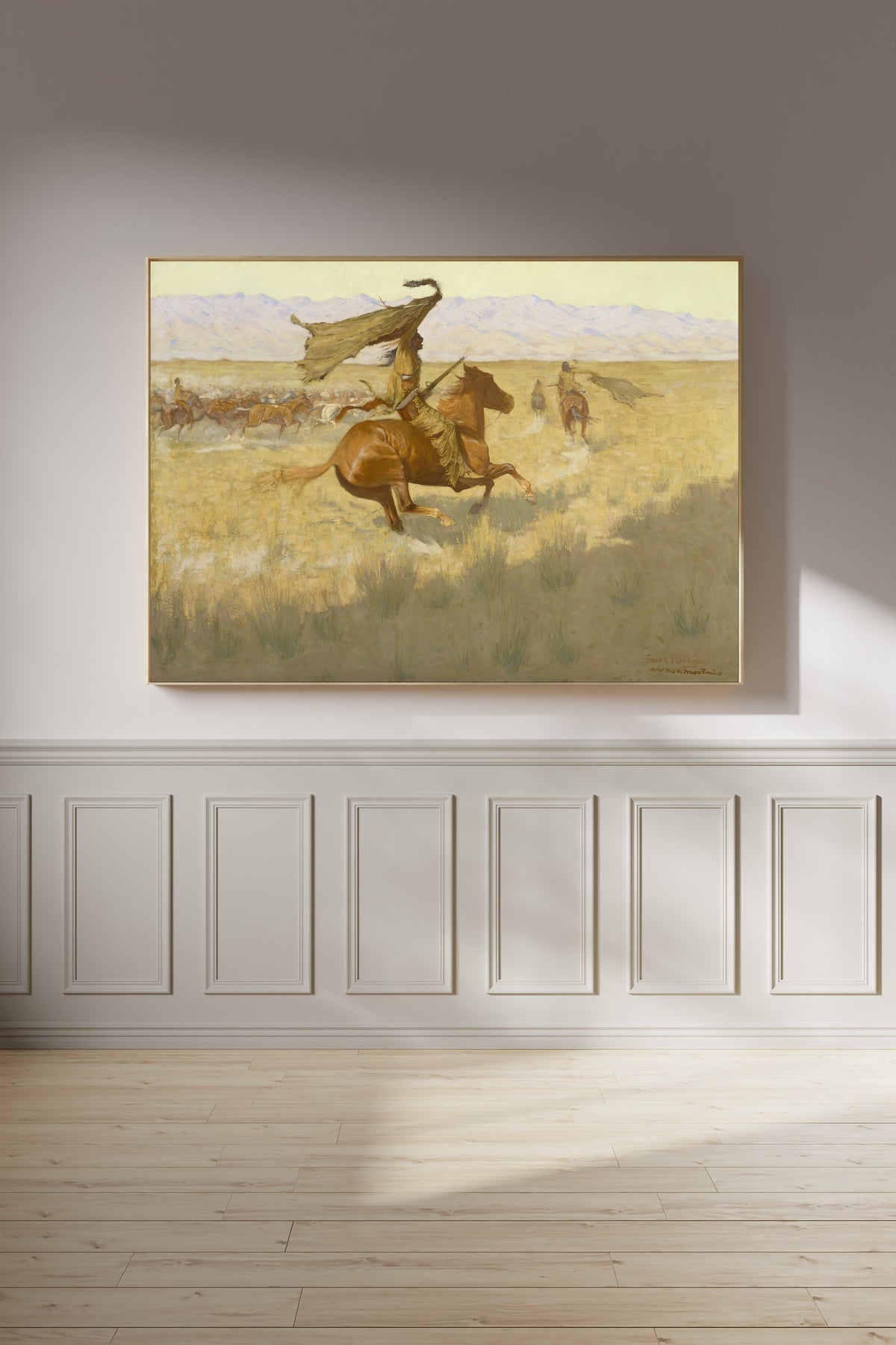 Frederic Remington — Change of Ownership (The Stampede; Horse Thieves) | Western Art Print