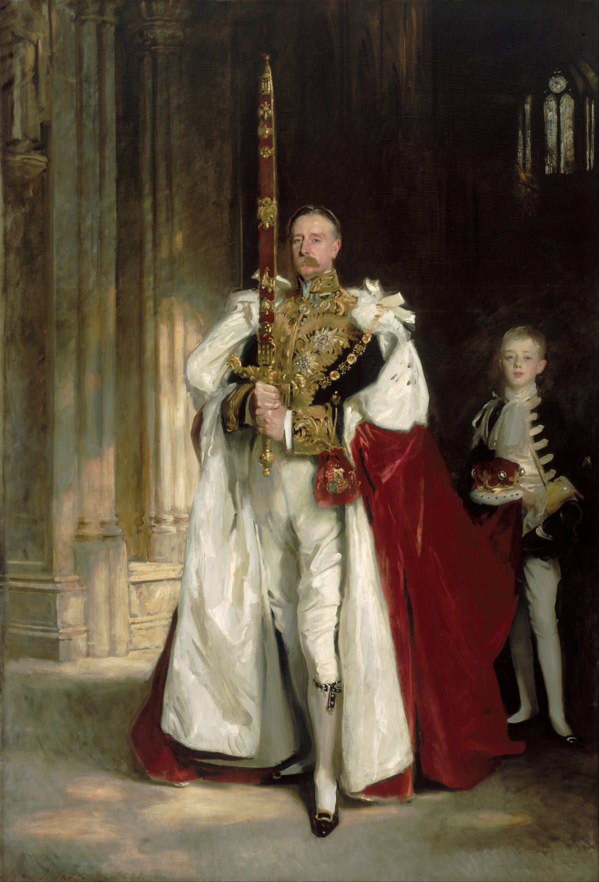 John Singer Sargent — Charles Stewart, Sixth Marquess of Londonderry, Carrying the Great Sword of State at the Coronation of King Edward VII | Fine Art Print