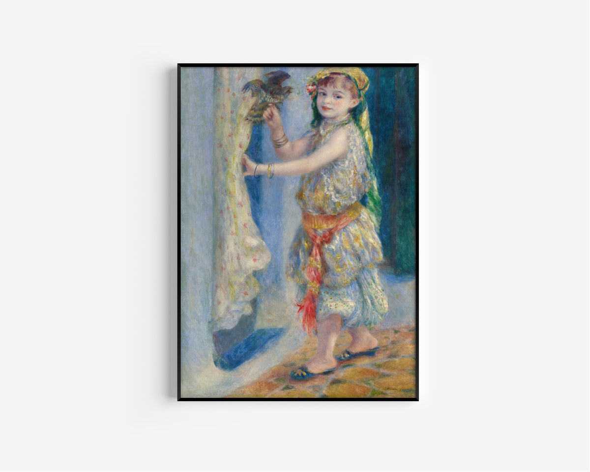 Pierre-Auguste Renoir — Child with a Bird (Mademoiselle Fleury in Algerian Costume) | Fine Art Print
