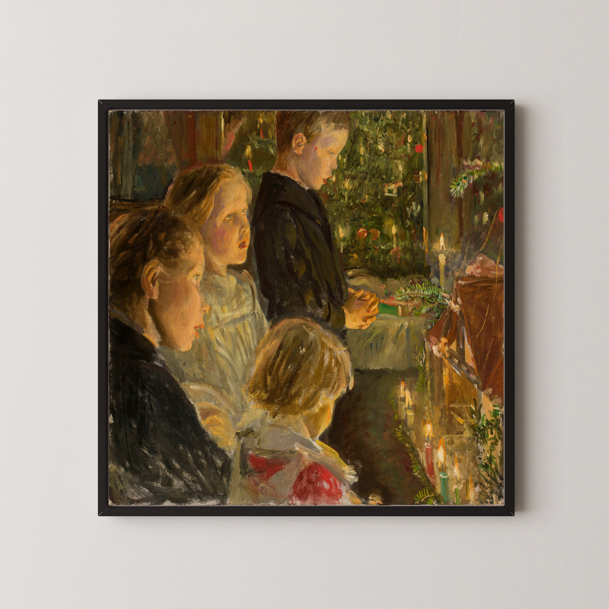Leopold von Kalckreuth — Children by the Christmas Tree | Christmas Art Print