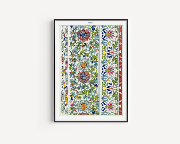 Owen Jones — Examples of Chinese Ornament, Plate 73 | Ornament Plate Print