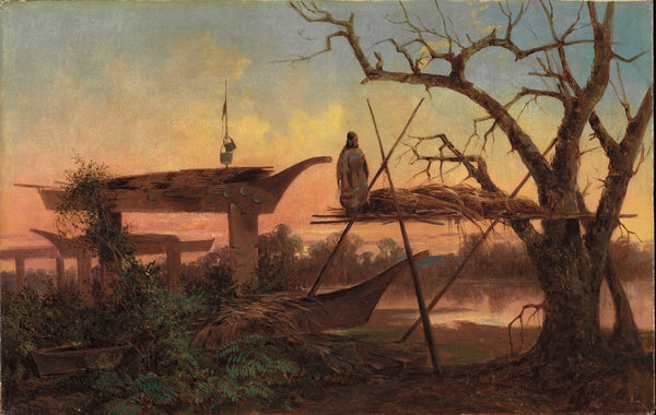 John Mix Stanley — Chinook Burial Grounds | Landscape Fine Art Print