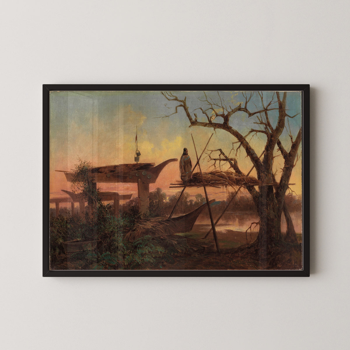 John Mix Stanley — Chinook Burial Grounds | Landscape Fine Art Print