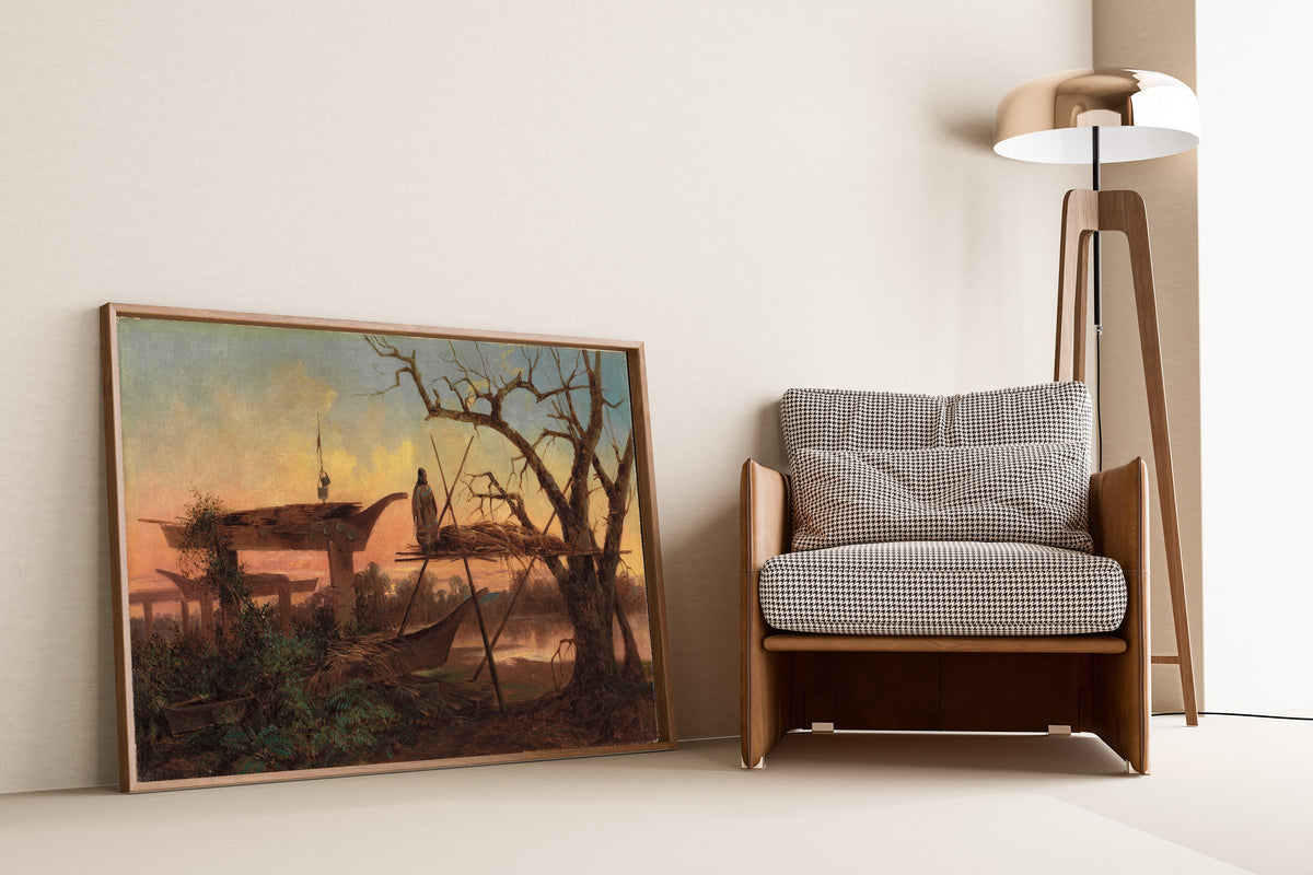 John Mix Stanley — Chinook Burial Grounds | Landscape Fine Art Print