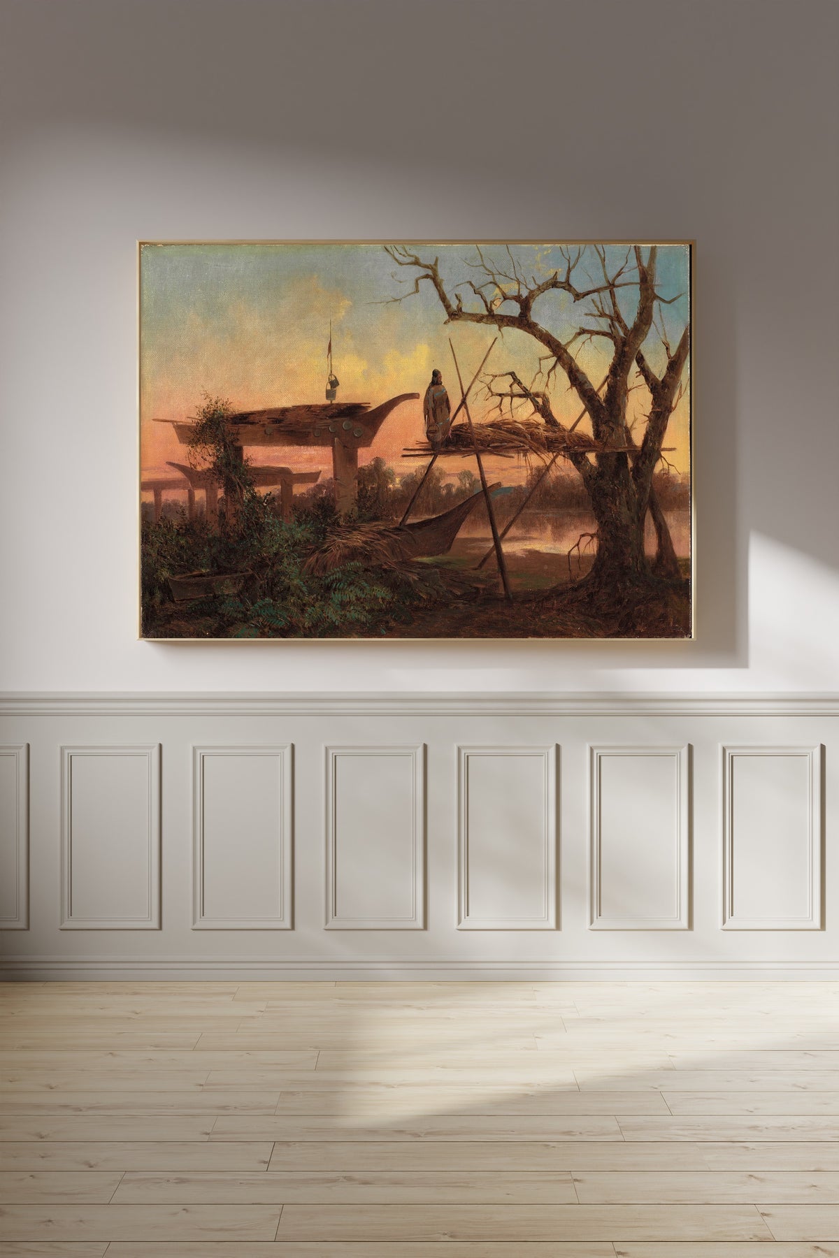 John Mix Stanley — Chinook Burial Grounds | Landscape Fine Art Print
