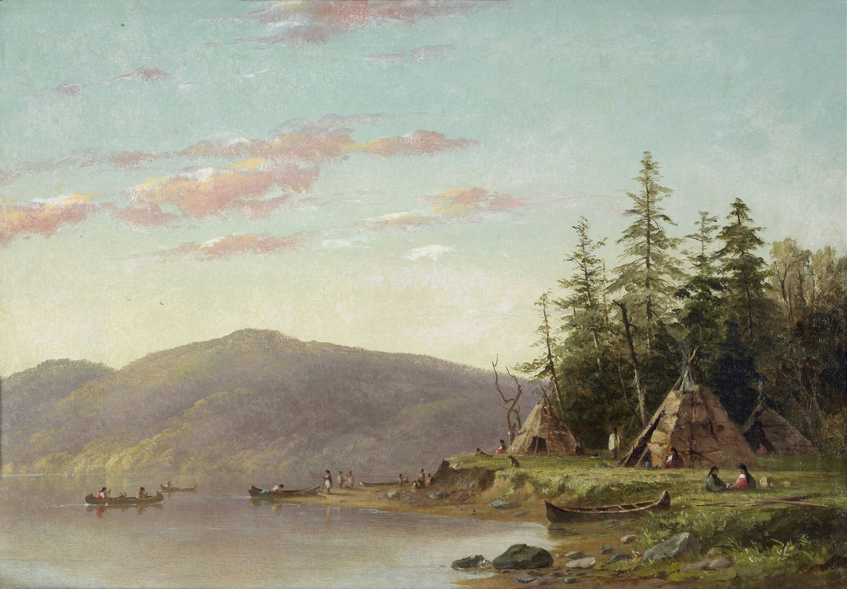 Seth Eastman — Chippewa Encampment on the Upper Mississippi | Landscape Fine Art Print