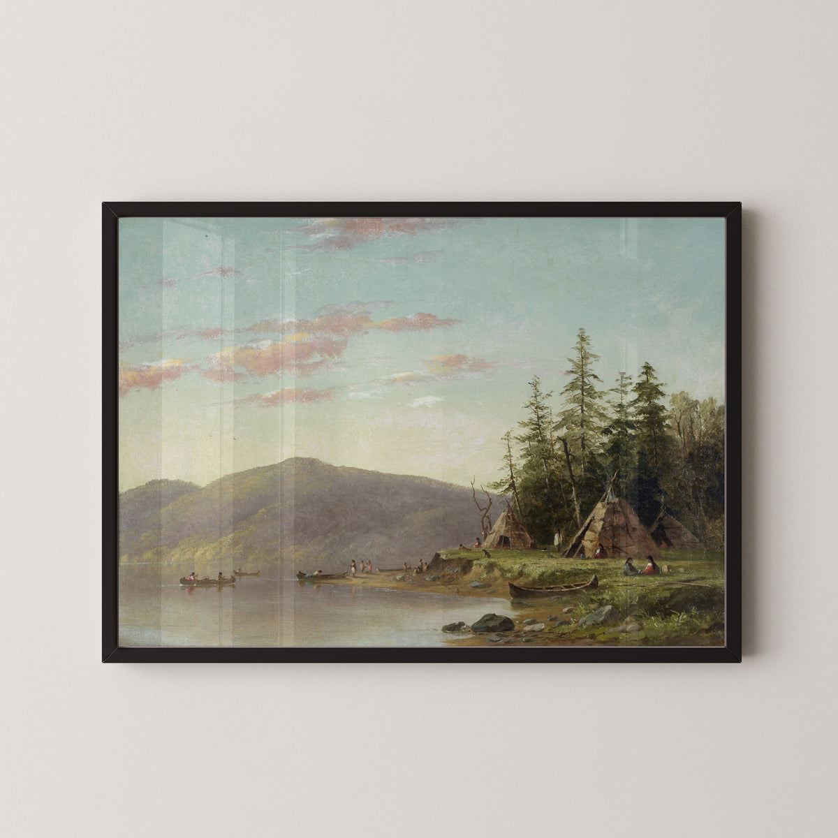 Seth Eastman — Chippewa Encampment on the Upper Mississippi | Landscape Fine Art Print