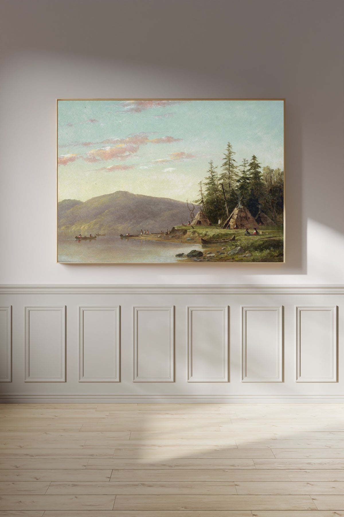 Seth Eastman — Chippewa Encampment on the Upper Mississippi | Landscape Fine Art Print